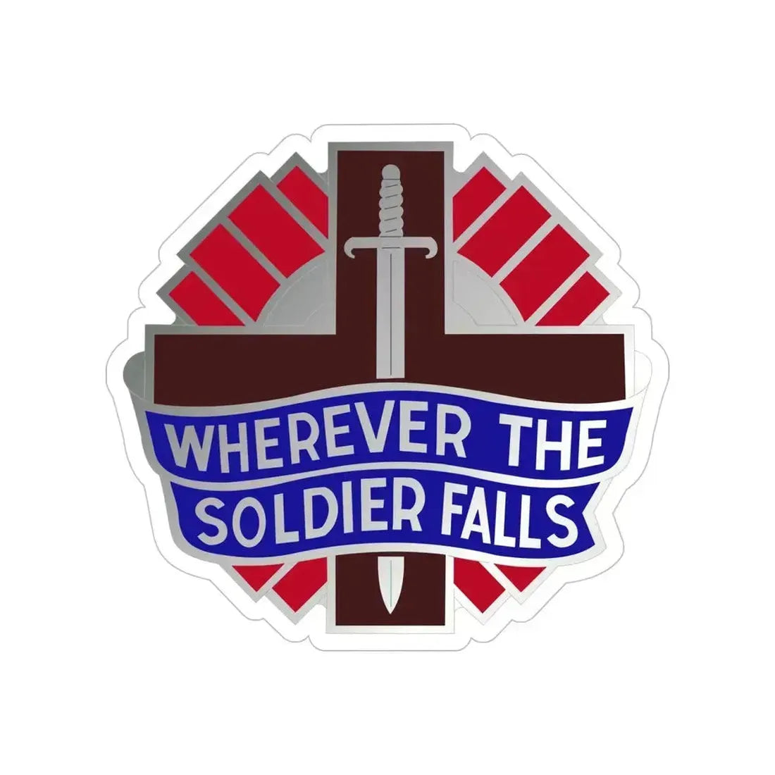 351 Surgical Hospital (U.S. Army) Transparent STICKER Die-Cut Vinyl Decal 5 Inch - The Sticker Space