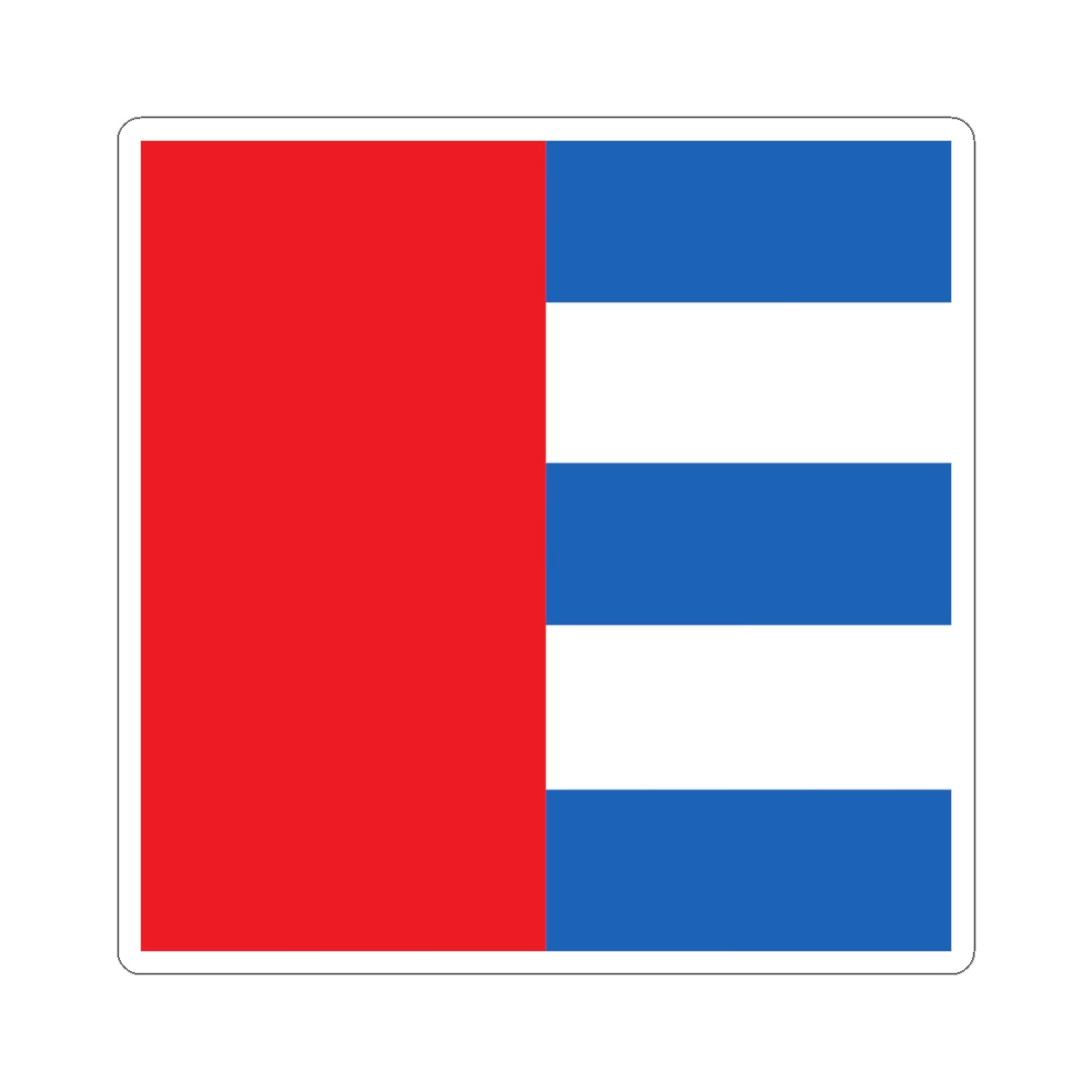 CHE Rhazuns Flag (Switzerland) STICKER Vinyl Kiss-Cut Decal