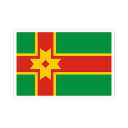 Flag of Likhoslavlsky rayon Tver oblast (Russia) STICKER Vinyl Kiss-Cut Decal