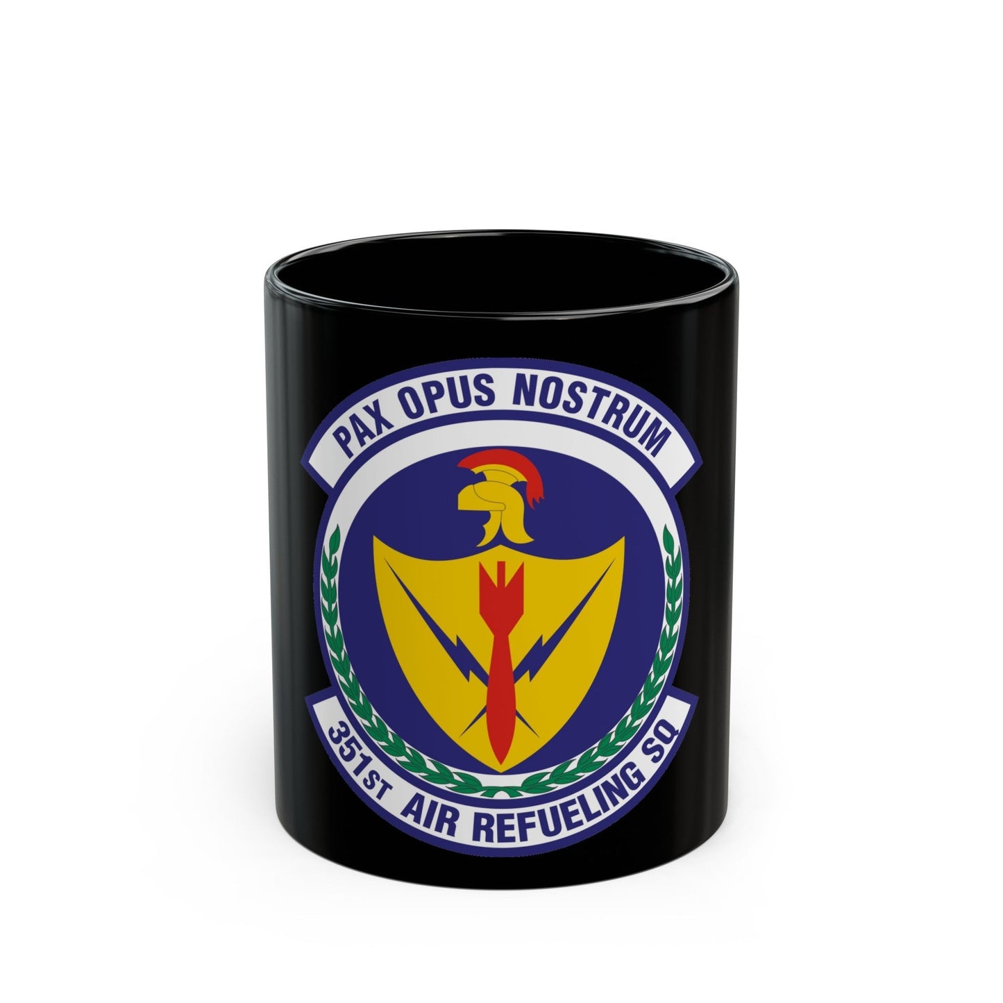 351st Air Refueling Squadron (U.S. Air Force) Black Coffee Mug-11oz-The Sticker Space