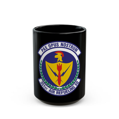 351st Air Refueling Squadron (U.S. Air Force) Black Coffee Mug-15oz-The Sticker Space