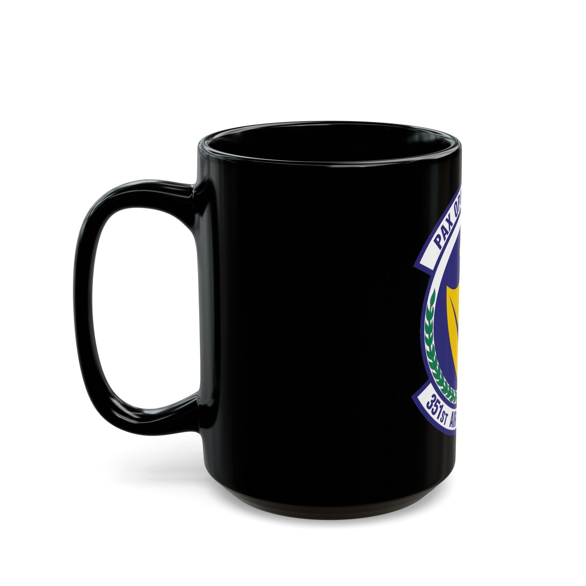 351st Air Refueling Squadron (U.S. Air Force) Black Coffee Mug-The Sticker Space