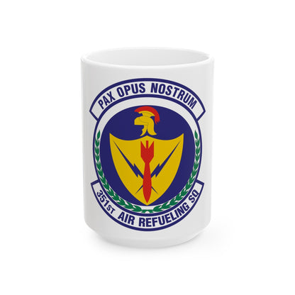 351st Air Refueling Squadron (U.S. Air Force) White Coffee Mug-15oz-The Sticker Space