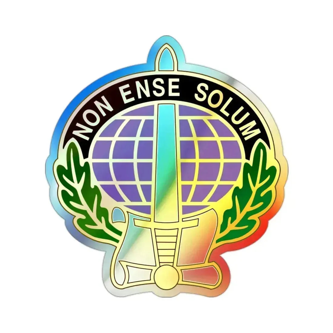 352 Civil Affairs Command 2 (U.S. Army) Holographic STICKER Die-Cut Vinyl Decal 2 Inch Holographic - The Sticker Space