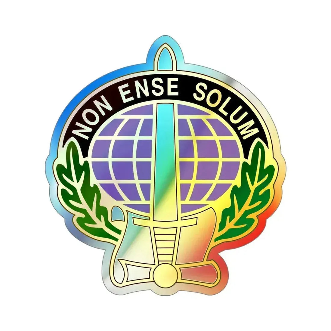 352 Civil Affairs Command 2 (U.S. Army) Holographic STICKER Die-Cut Vinyl Decal 4 Inch Holographic - The Sticker Space