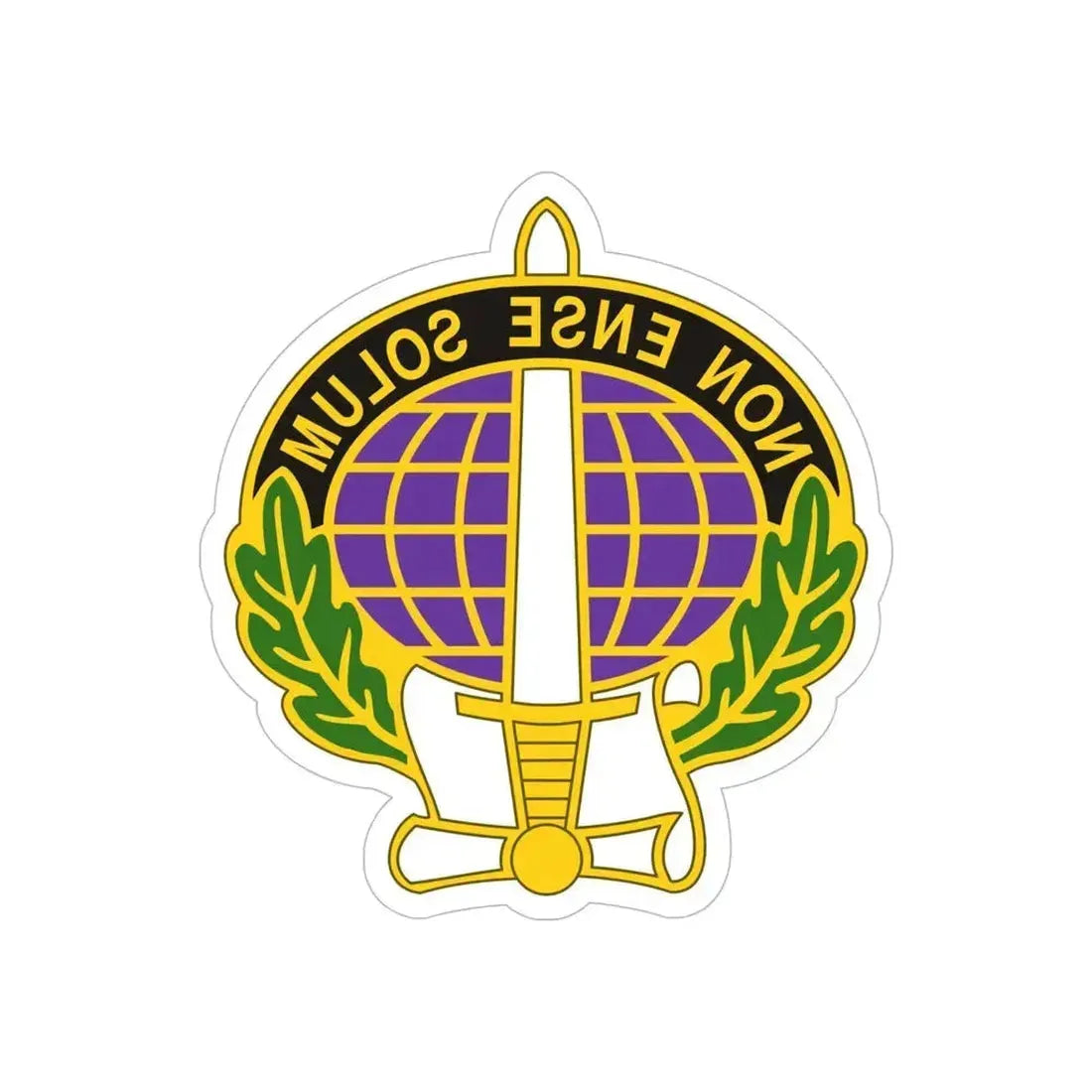 352 Civil Affairs Command 2 (U.S. Army) REVERSE PRINT Transparent Die-Cut STICKER 6 Inch Die-Cut Transparent - The Sticker Space