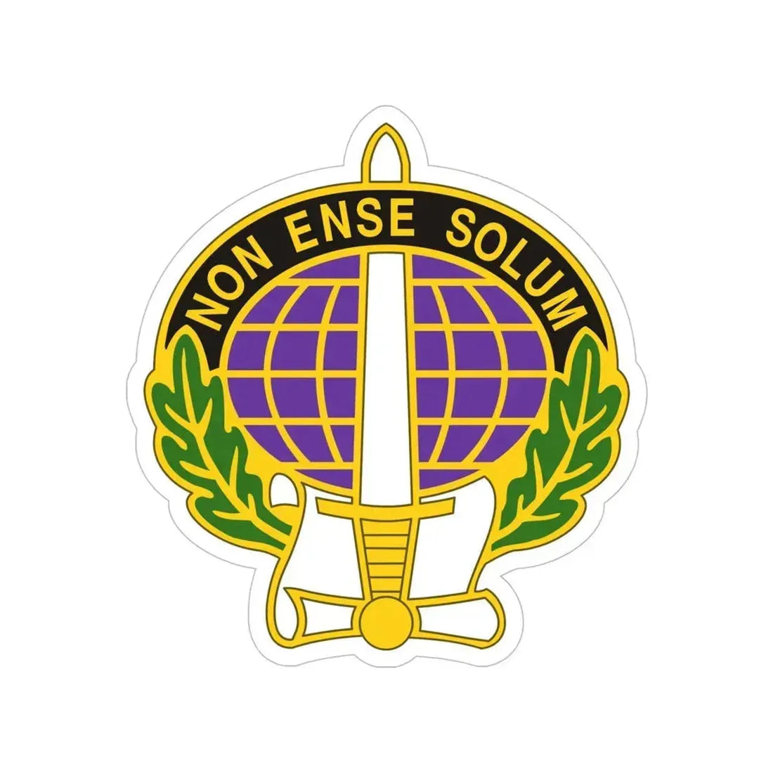 352 Civil Affairs Command 2 (U.S. Army) Transparent STICKER Die-Cut Vinyl Decal 5 Inch - The Sticker Space