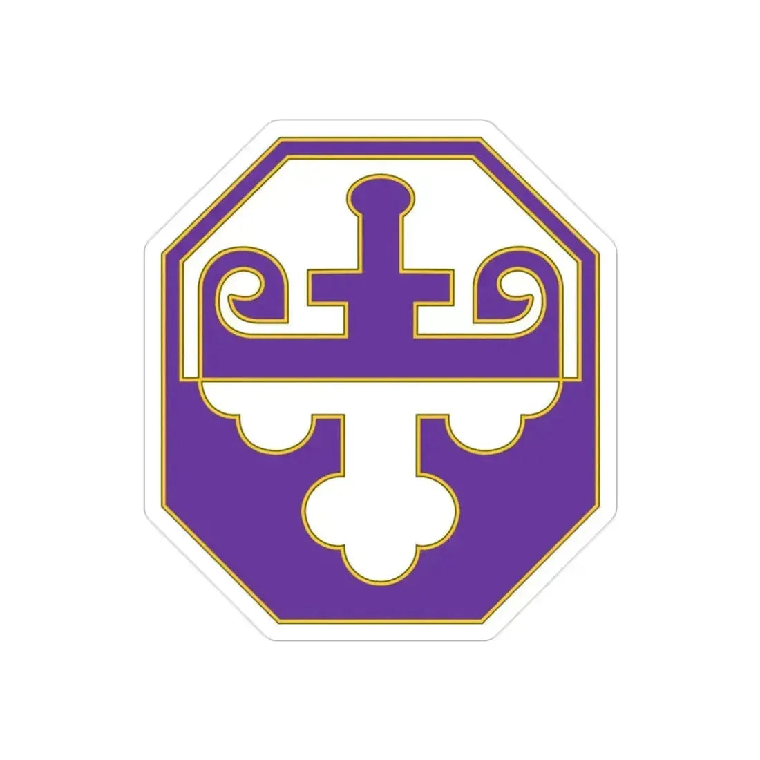 352 Civil Affairs Command 3 (U.S. Army) REVERSE PRINT Transparent Die-Cut STICKER 2 Inch Die-Cut Transparent - The Sticker Space