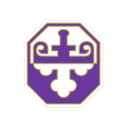 352 Civil Affairs Command 3 (U.S. Army) REVERSE PRINT Transparent Die-Cut STICKER 2 Inch Die-Cut Transparent - The Sticker Space