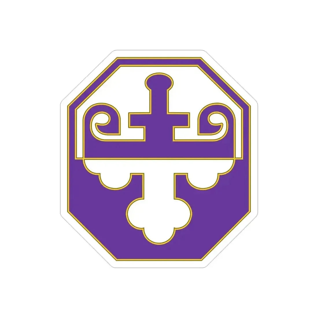 352 Civil Affairs Command 3 (U.S. Army) REVERSE PRINT Transparent Die-Cut STICKER 3 Inch Die-Cut Transparent - The Sticker Space