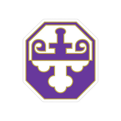 352 Civil Affairs Command 3 (U.S. Army) REVERSE PRINT Transparent Die-Cut STICKER 3 Inch Die-Cut Transparent - The Sticker Space