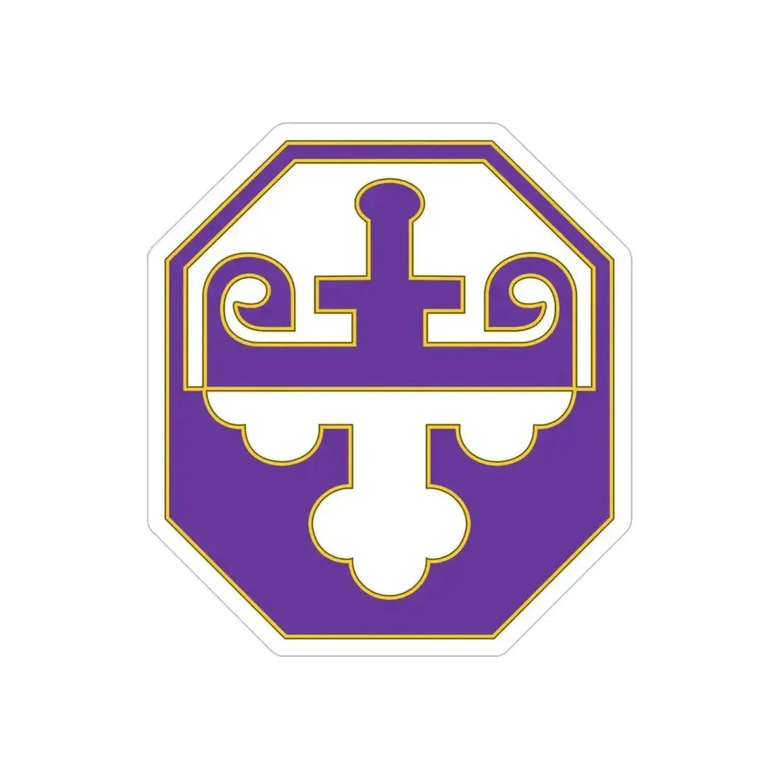 352 Civil Affairs Command 3 (U.S. Army) REVERSE PRINT Transparent Die-Cut STICKER 4 Inch Die-Cut Transparent - The Sticker Space