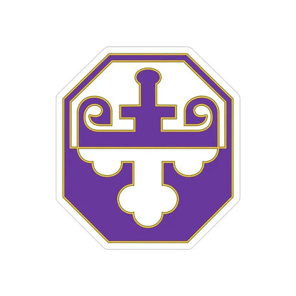 352 Civil Affairs Command 3 (U.S. Army) REVERSE PRINT Transparent Die-Cut STICKER 4 Inch Die-Cut Transparent - The Sticker Space