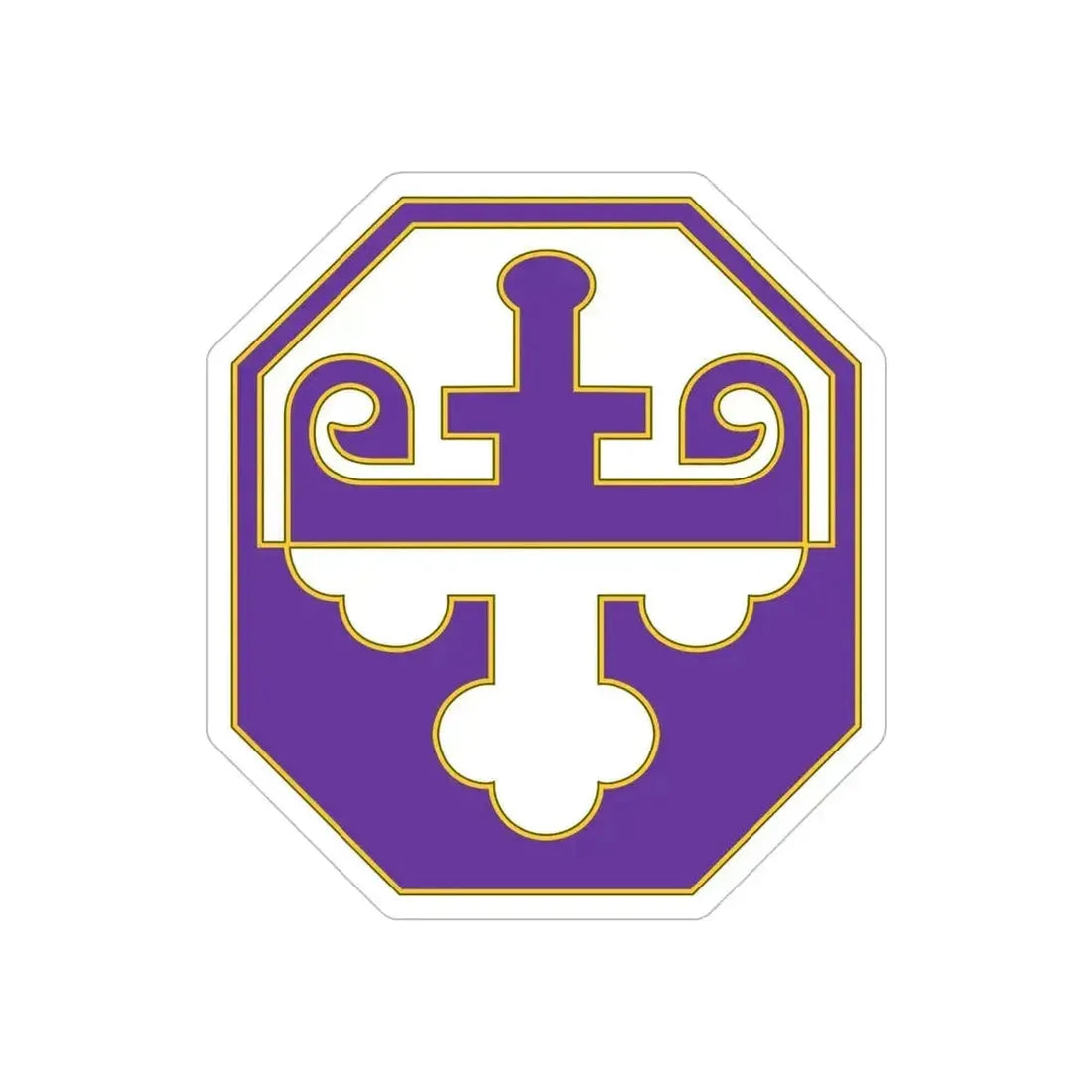 352 Civil Affairs Command 3 (U.S. Army) REVERSE PRINT Transparent Die-Cut STICKER 5 Inch Die-Cut Transparent - The Sticker Space