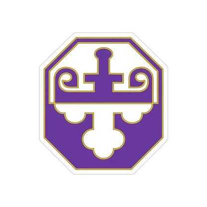 352 Civil Affairs Command 3 (U.S. Army) REVERSE PRINT Transparent Die-Cut STICKER 5 Inch Die-Cut Transparent - The Sticker Space