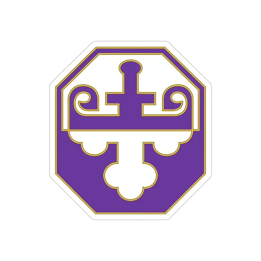 352 Civil Affairs Command 3 (U.S. Army) REVERSE PRINT Transparent Die-Cut STICKER - The Sticker Space