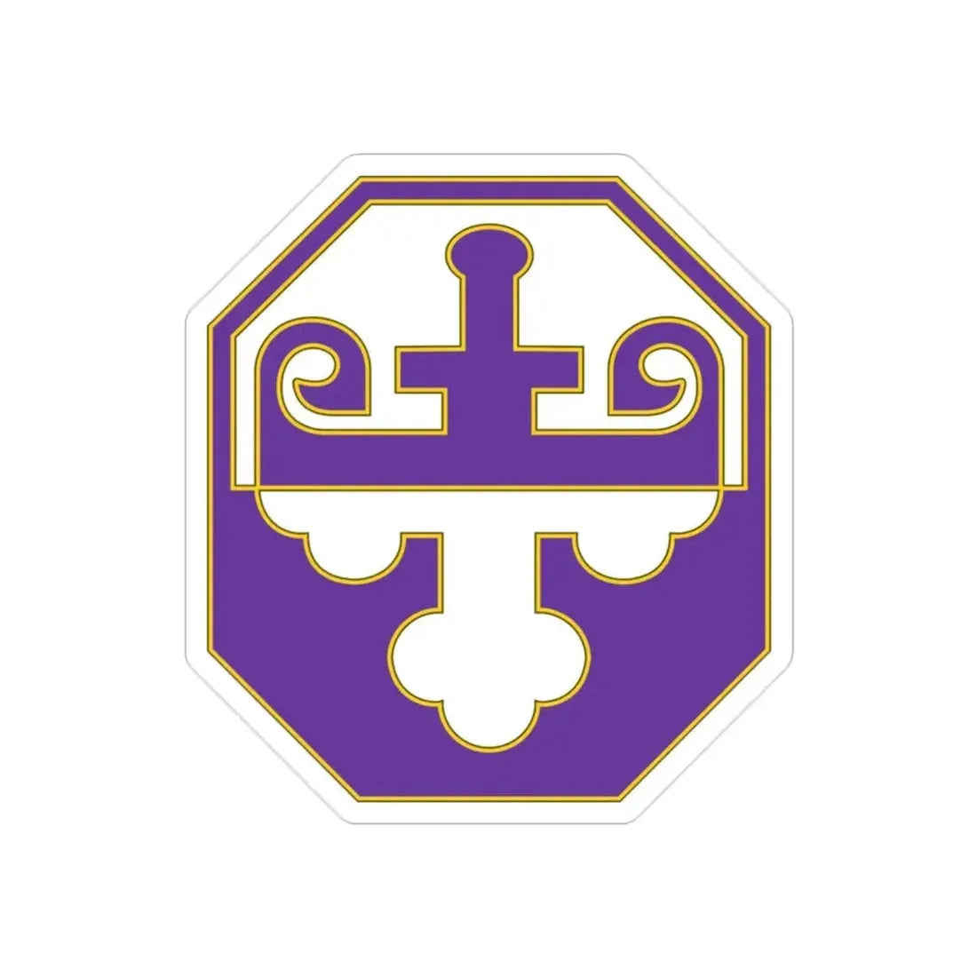 352 Civil Affairs Command 3 (U.S. Army) REVERSE PRINT Transparent Die-Cut STICKER - The Sticker Space