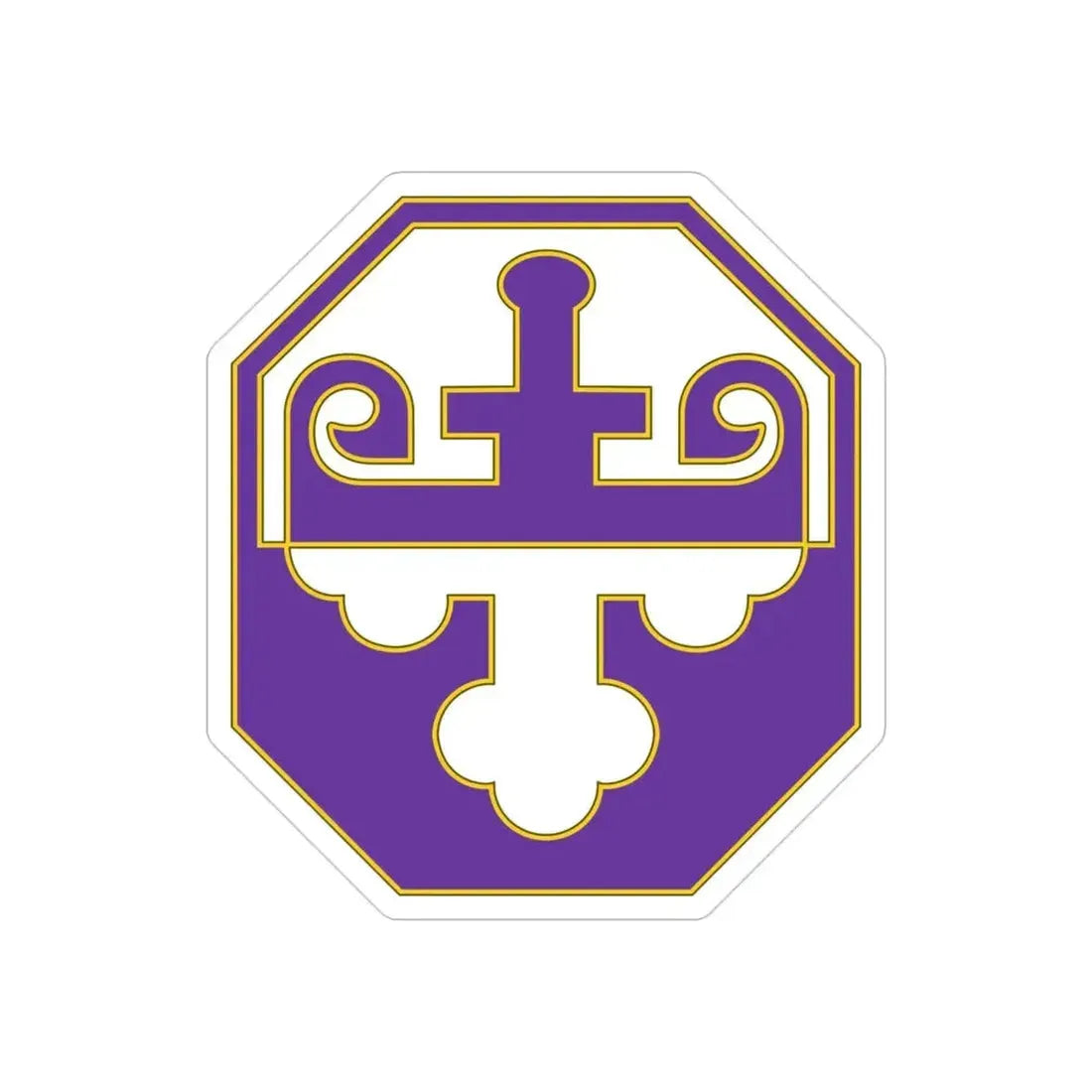 352 Civil Affairs Command 3 (U.S. Army) REVERSE PRINT Transparent Die-Cut STICKER - The Sticker Space