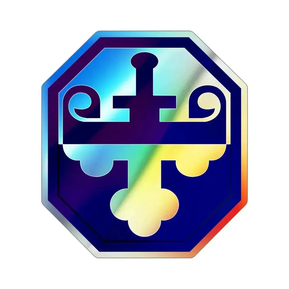 352 Civil Affairs Command (U.S. Army) Holographic STICKER Die-Cut Vinyl Decal 4 Inch Holographic - The Sticker Space