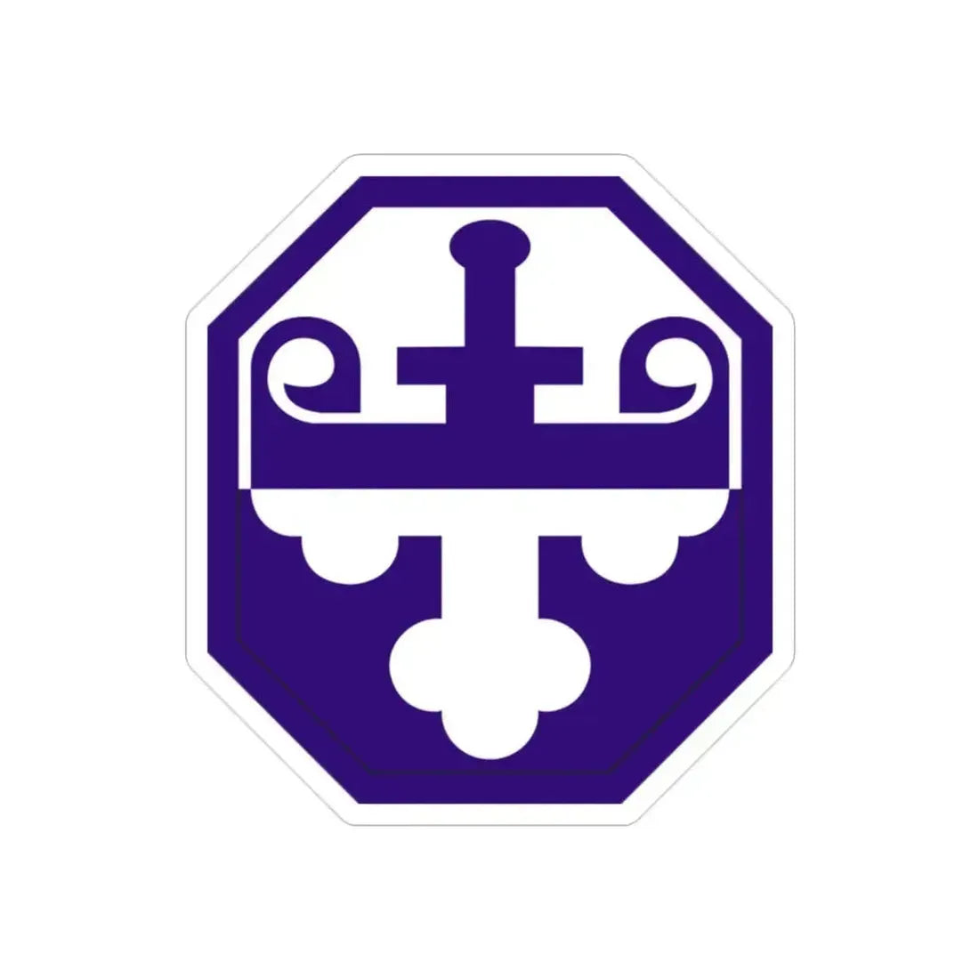 352 Civil Affairs Command (U.S. Army) REVERSE PRINT Transparent Die-Cut STICKER 2 Inch Die-Cut Transparent - The Sticker Space