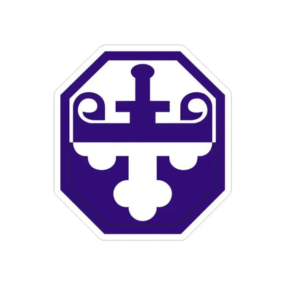 352 Civil Affairs Command (U.S. Army) REVERSE PRINT Transparent Die-Cut STICKER 2 Inch Die-Cut Transparent - The Sticker Space