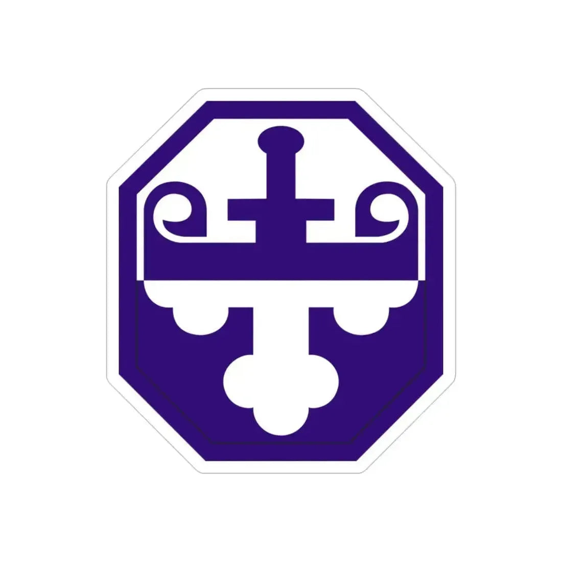 352 Civil Affairs Command (U.S. Army) REVERSE PRINT Transparent Die-Cut STICKER 3 Inch Die-Cut Transparent - The Sticker Space