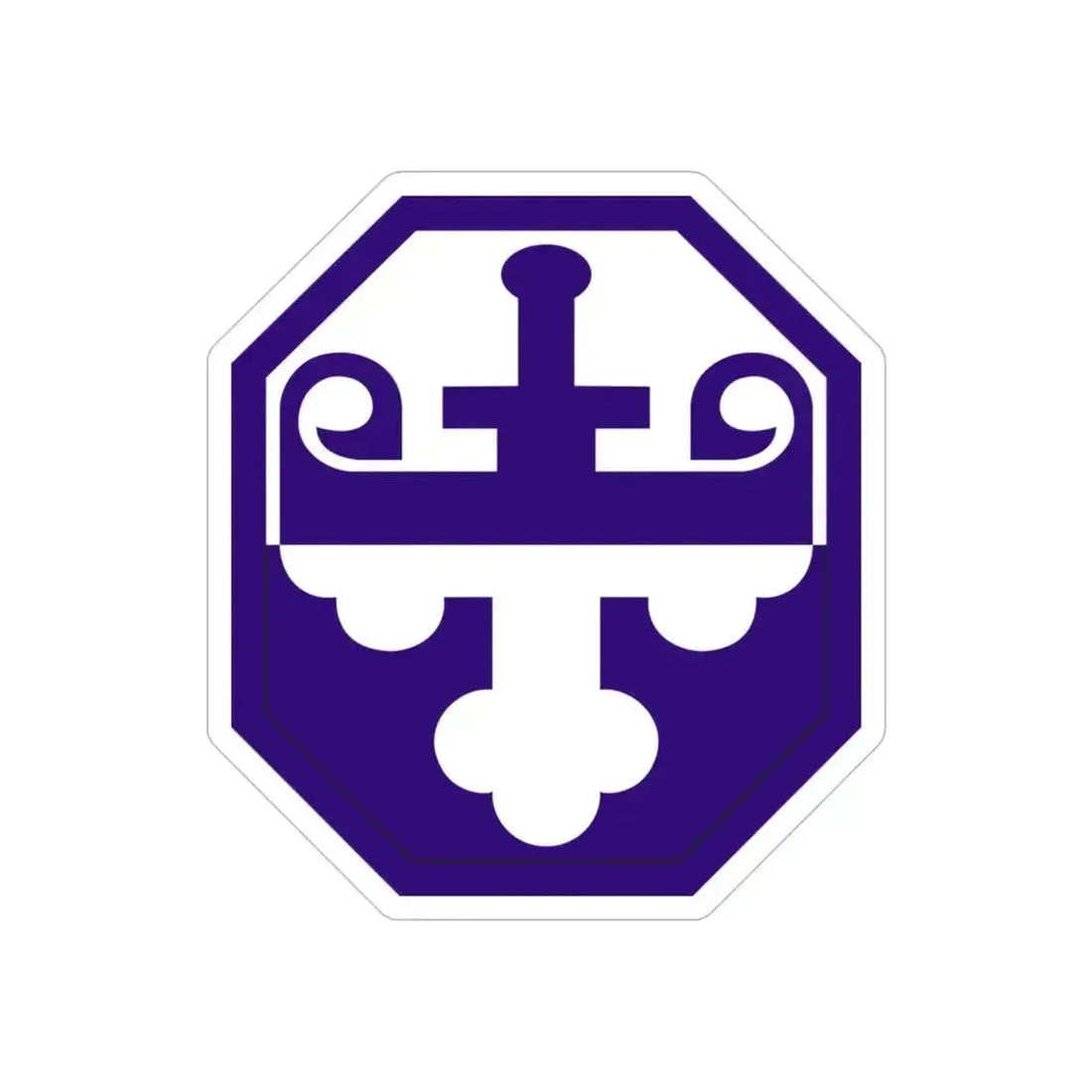 352 Civil Affairs Command (U.S. Army) REVERSE PRINT Transparent Die-Cut STICKER 4 Inch Die-Cut Transparent - The Sticker Space