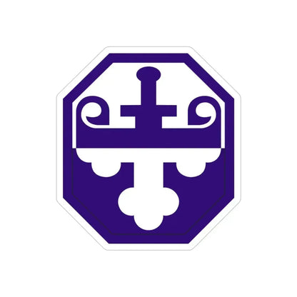 352 Civil Affairs Command (U.S. Army) REVERSE PRINT Transparent Die-Cut STICKER 4 Inch Die-Cut Transparent - The Sticker Space