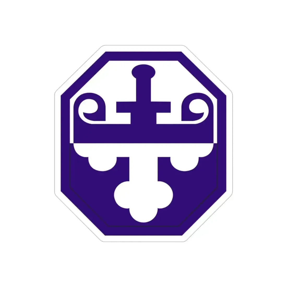 352 Civil Affairs Command (U.S. Army) REVERSE PRINT Transparent Die-Cut STICKER 5 Inch Die-Cut Transparent - The Sticker Space