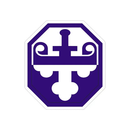 352 Civil Affairs Command (U.S. Army) REVERSE PRINT Transparent Die-Cut STICKER 5 Inch Die-Cut Transparent - The Sticker Space