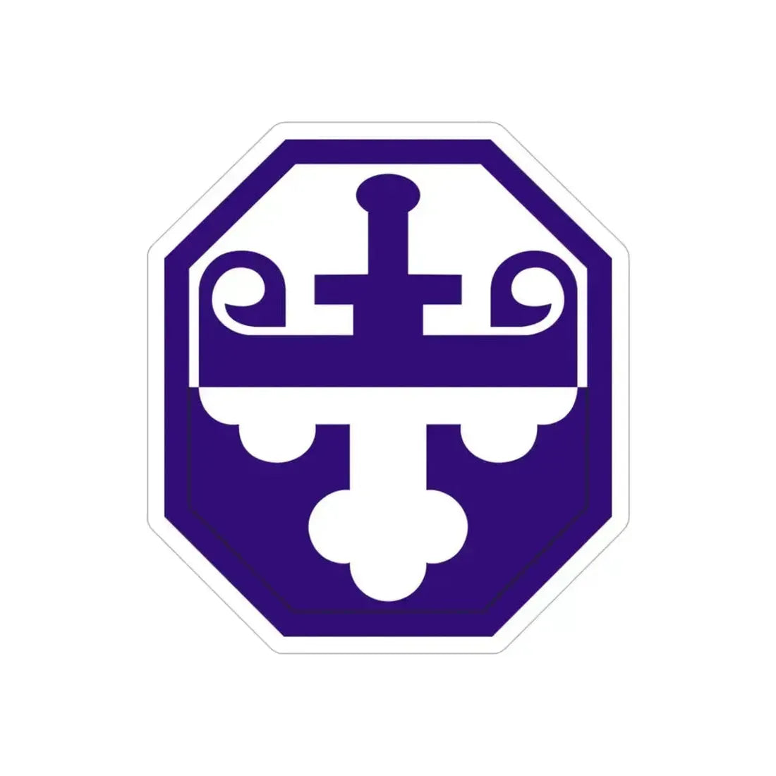 352 Civil Affairs Command (U.S. Army) REVERSE PRINT Transparent Die-Cut STICKER 6 Inch Die-Cut Transparent - The Sticker Space