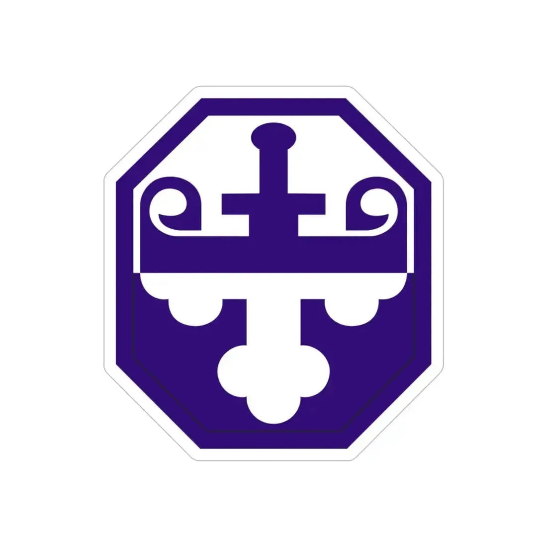 352 Civil Affairs Command (U.S. Army) REVERSE PRINT Transparent Die-Cut STICKER - The Sticker Space