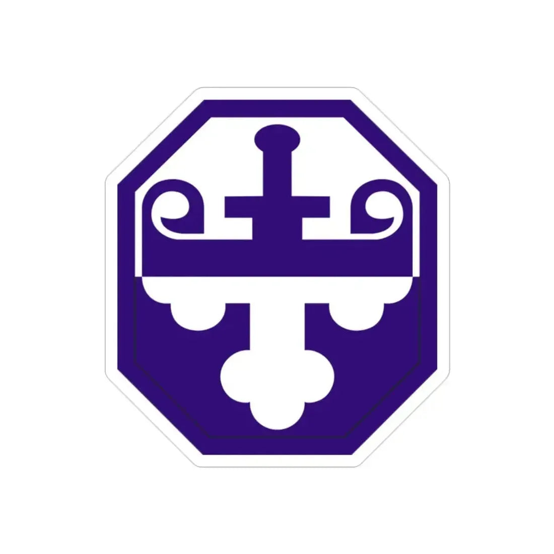 352 Civil Affairs Command (U.S. Army) REVERSE PRINT Transparent Die-Cut STICKER - The Sticker Space