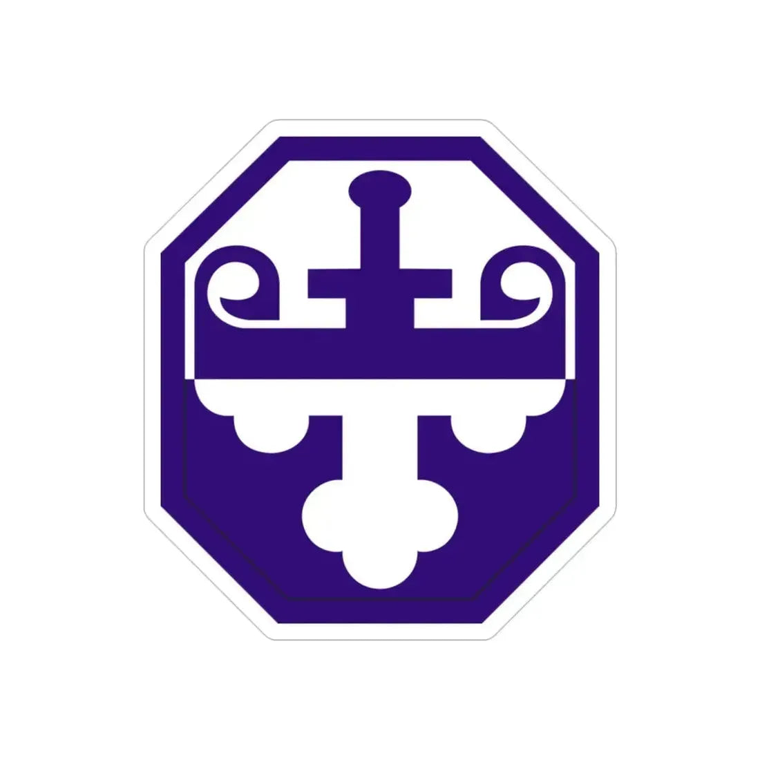 352 Civil Affairs Command (U.S. Army) REVERSE PRINT Transparent Die-Cut STICKER - The Sticker Space