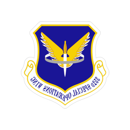 352 Special Operations Wing AFSOC (U.S. Air Force) REVERSE PRINT Transparent STICKER-2" × 2"-The Sticker Space