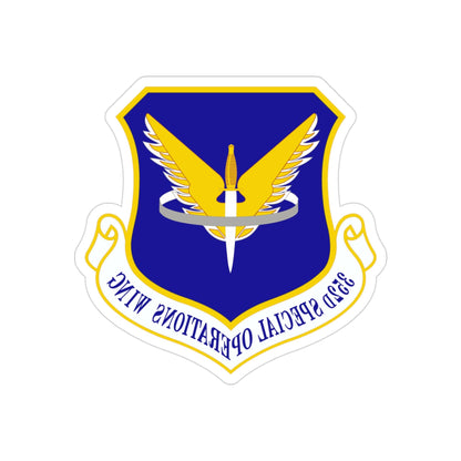 352 Special Operations Wing AFSOC (U.S. Air Force) REVERSE PRINT Transparent STICKER-3" × 3"-The Sticker Space