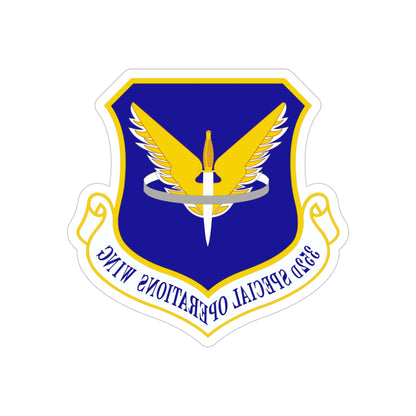 352 Special Operations Wing AFSOC (U.S. Air Force) REVERSE PRINT Transparent STICKER-5" × 5"-The Sticker Space