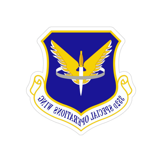 352 Special Operations Wing AFSOC (U.S. Air Force) REVERSE PRINT Transparent STICKER-6" × 6"-The Sticker Space