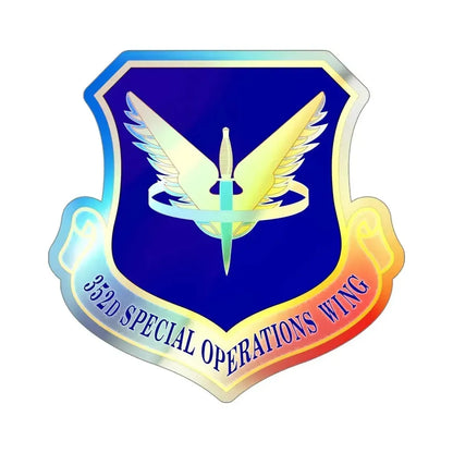 352 Special Operations Wing AFSOC (U.S. Air Force) Holographic STICKER Die-Cut Vinyl Decal 4 Inch Holographic - The Sticker Space