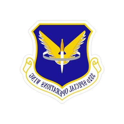 352 Special Operations Wing AFSOC (U.S. Air Force) REVERSE PRINT Transparent Die-Cut STICKER 2 Inch Die-Cut Transparent - The Sticker Space