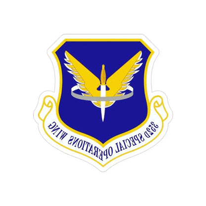 352 Special Operations Wing AFSOC (U.S. Air Force) REVERSE PRINT Transparent Die-Cut STICKER 3 Inch Die-Cut Transparent - The Sticker Space
