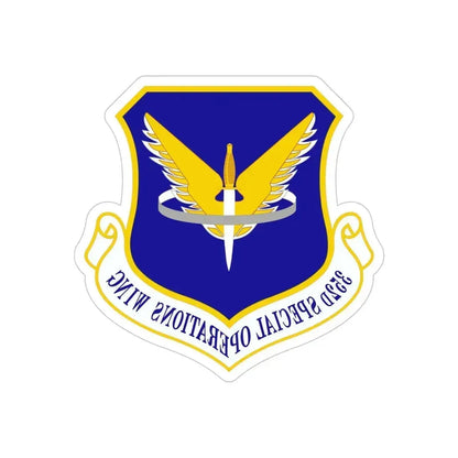 352 Special Operations Wing AFSOC (U.S. Air Force) REVERSE PRINT Transparent Die-Cut STICKER 6 Inch Die-Cut Transparent - The Sticker Space