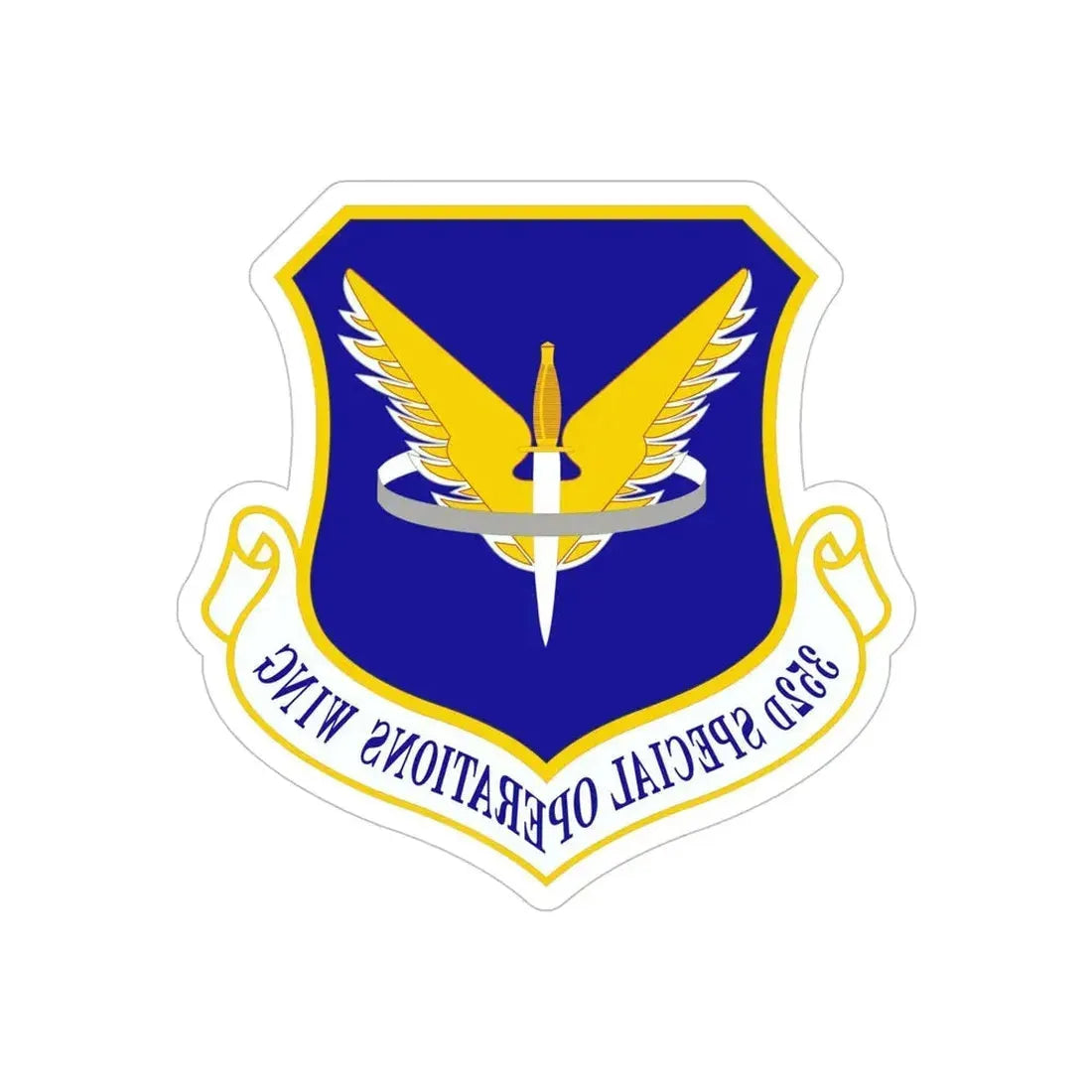 352 Special Operations Wing AFSOC (U.S. Air Force) REVERSE PRINT Transparent Die-Cut STICKER - The Sticker Space