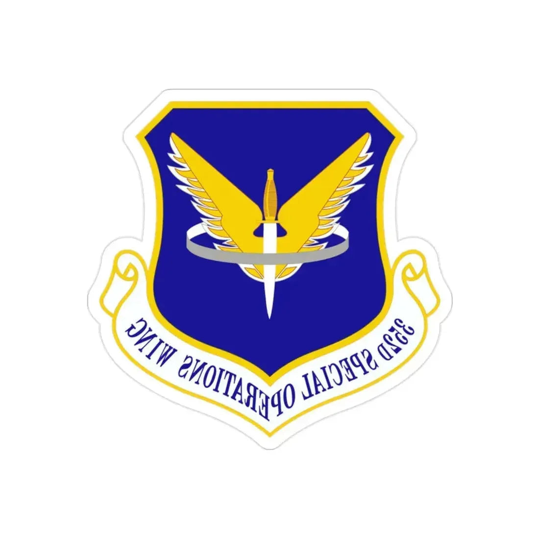 352 Special Operations Wing AFSOC (U.S. Air Force) REVERSE PRINT Transparent Die-Cut STICKER - The Sticker Space