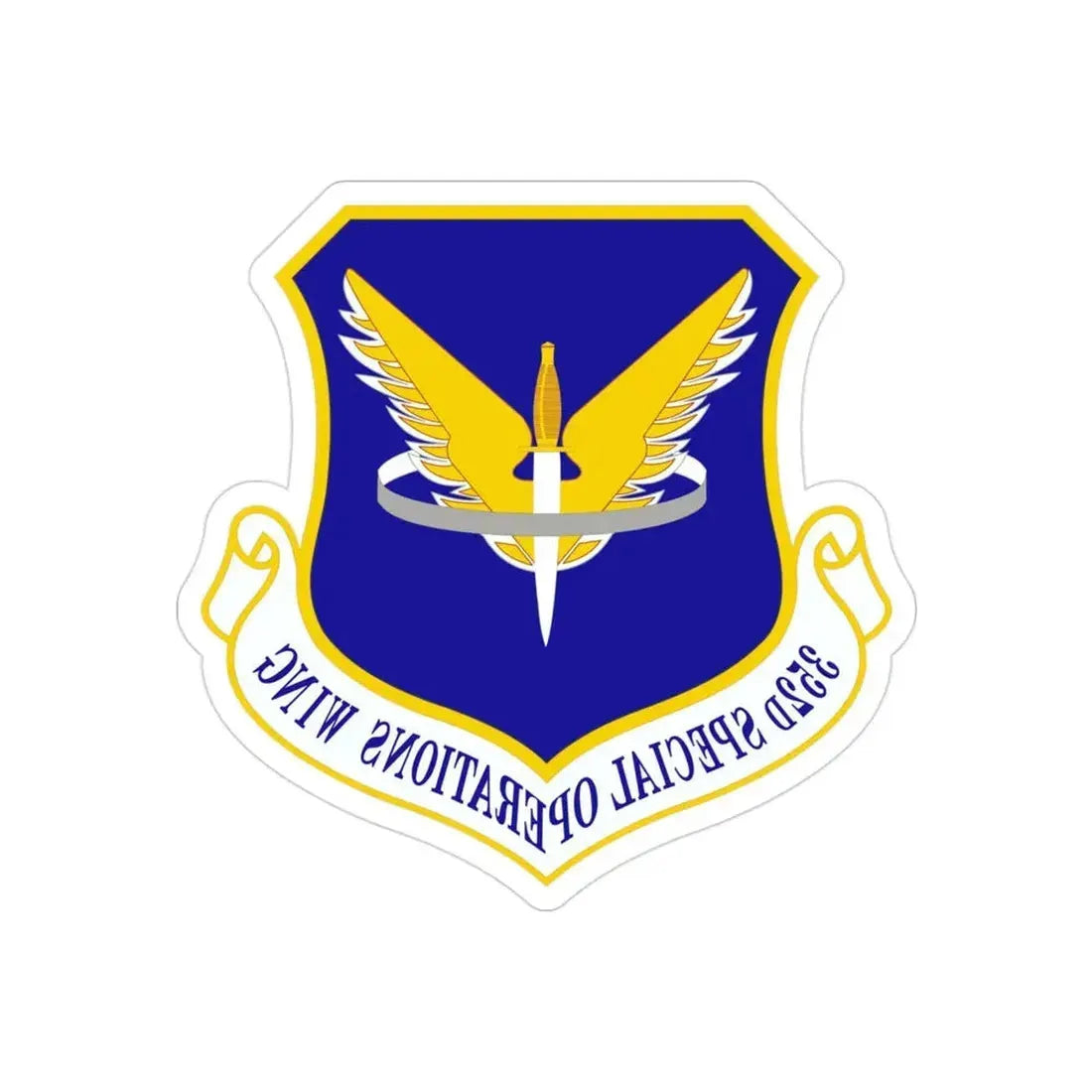 352 Special Operations Wing AFSOC (U.S. Air Force) REVERSE PRINT Transparent Die-Cut STICKER - The Sticker Space
