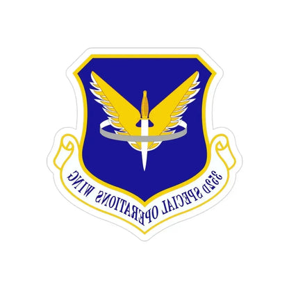 352 Special Operations Wing AFSOC (U.S. Air Force) REVERSE PRINT Transparent Die-Cut STICKER - The Sticker Space