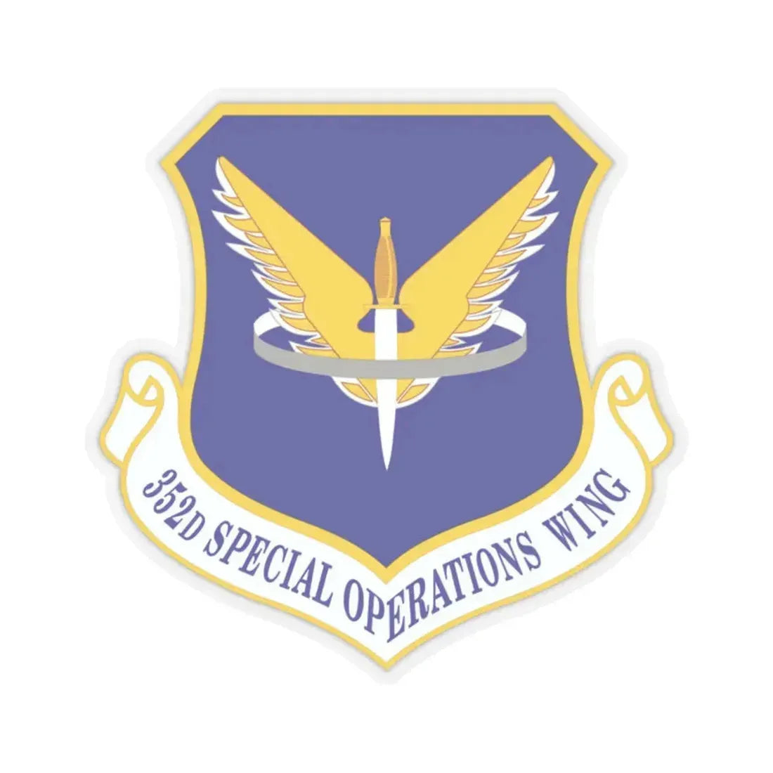 352 Special Operations Wing AFSOC (U.S. Air Force) STICKER Vinyl Kiss-Cut Decal 2 Inch Transparent - The Sticker Space
