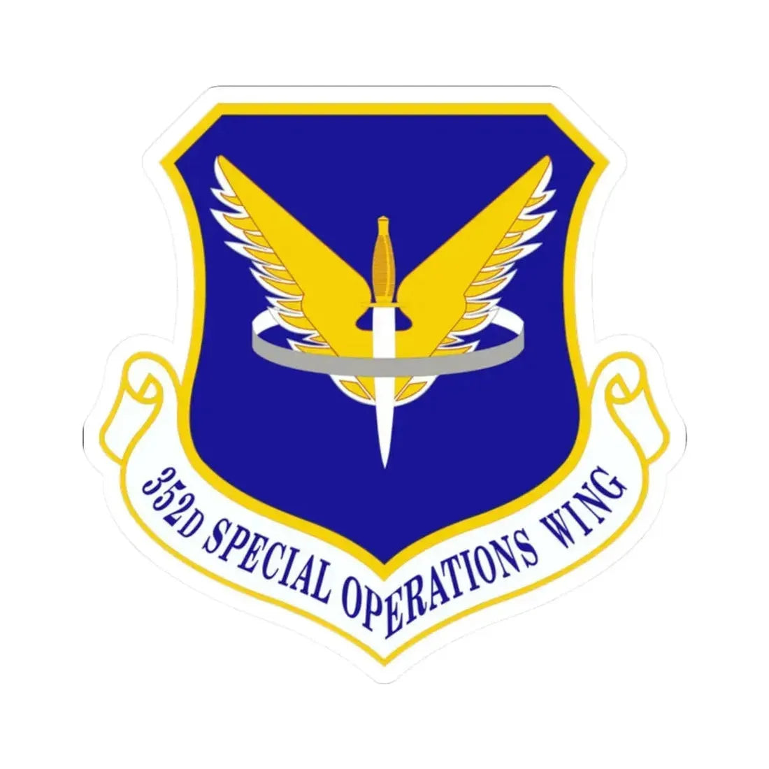 352 Special Operations Wing AFSOC (U.S. Air Force) STICKER Vinyl Kiss-Cut Decal 2 Inch White - The Sticker Space