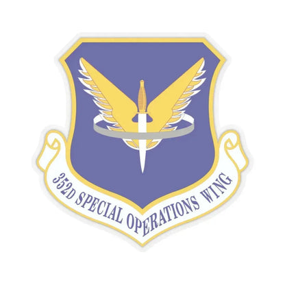 352 Special Operations Wing AFSOC (U.S. Air Force) STICKER Vinyl Kiss-Cut Decal 4 Inch Transparent - The Sticker Space