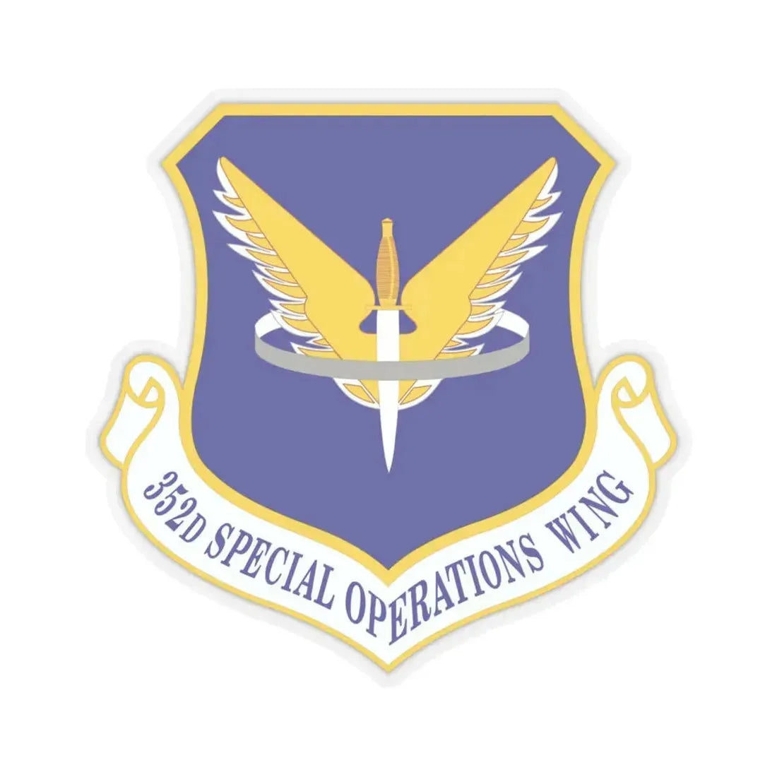 352 Special Operations Wing AFSOC (U.S. Air Force) STICKER Vinyl Kiss-Cut Decal 6 Inch Transparent - The Sticker Space